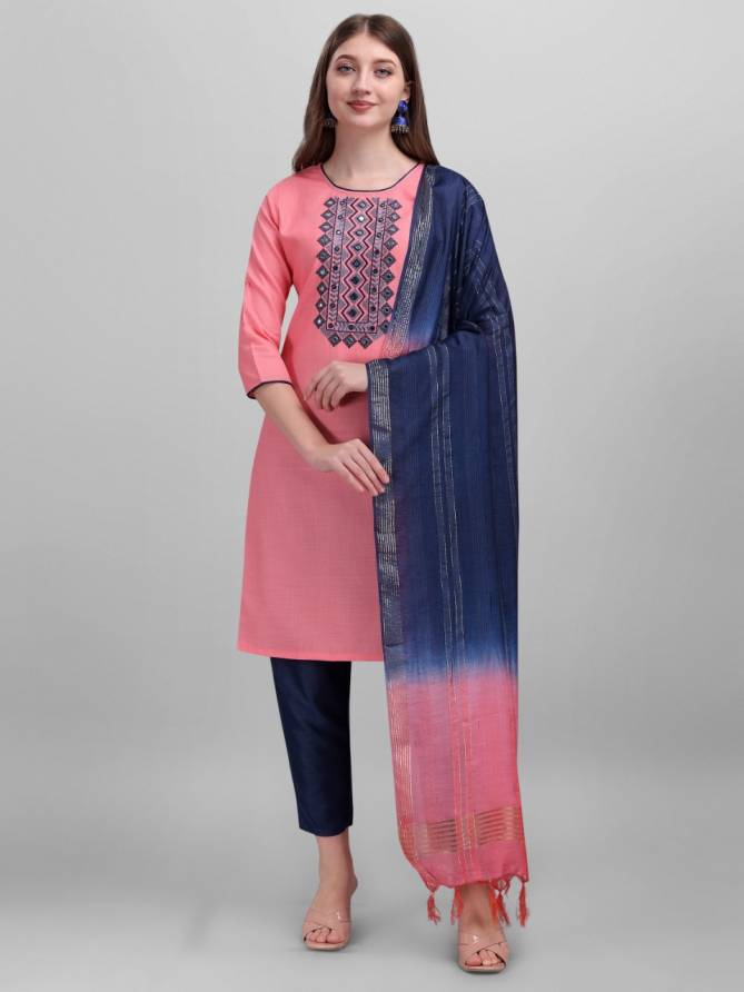 Tc Bubbly Fancy Cotton Printed Ethnic Wear Kurti Pant And Dupatta Collection